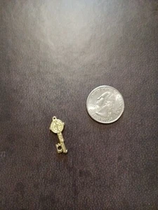 St Saint Benedict Key Medal pendant Gold Colored charm for Rosary bracelet - Picture 1 of 2