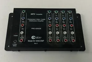 CE LABS AV 400COMP, Component Video/Audio Distribution Amplifier Pro Grade - Picture 1 of 7