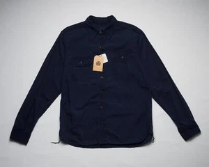 Momotaro 5oz Selvedge Indigo Over-Dyed Chambray Work Shirt MLS2020M23 (42 JP) L - Picture 1 of 8