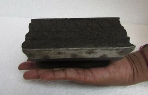 Estampilla de colección de madera antigua tallada a mano textiles tradicionales estampada en bloque - Imagen 1 de 11