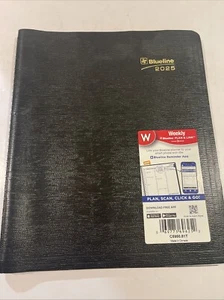 🤓Blueline C595081T 11 x 9” 2025 Plan and Link Weekly Planner - Black New - Picture 1 of 10