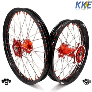 KKE 21" 19" Cast Complete Wheels Rim Fit KTM EXC XC SXF XCF 125 250 350 450 2024 - Foto 1 di 12
