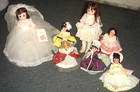 Madame Alexander Lot of 7 Dolls.  With tags, no boxes, Bride, Mother Goose, more