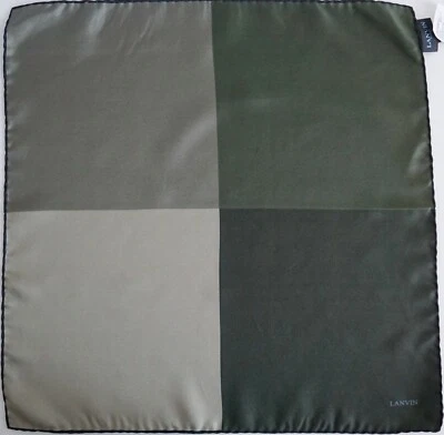 Lenço quadrado bolso 100% seda LANVIN Paris US$ 95  - Imagem 1 de 4