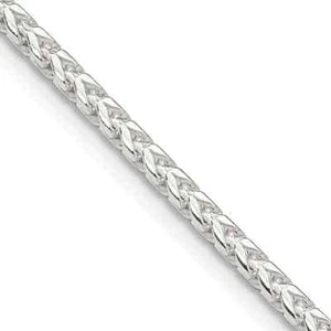 2.5mm 925 Franco Sterling Silver Solid Chain Necklace Bracelet Diamond Cut Italy - Picture 1 of 7