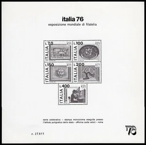 Repubblica - 1976 - Cartoncino Esposizione di filatelia - Nuovo (MNH) - Picture 1 of 2
