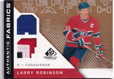2007-08 SP Game Used Authentic Fabrics Patches #AFLR Larry Robinson 43/50