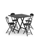 Folding Dining Table And 2/4/6 Chairs Set For Kitchen Dining Room Camping Picnic