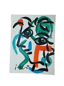 Peter Robert Keil Acryl Painting 20+15‘’ Masonite - Picture 1 of 3