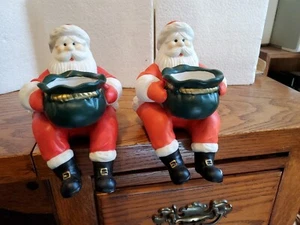 Partylite Weihnachtsmann Votivkerzenhalter Ausverkauft Regalsitter Urlaub Weihnachten - Bild 1 von 9