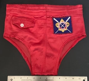 Vintage BOY SCOUTS OF AMERICA Aquatic Life Guard SWIM SUIT Trunks BSA Swimming - Picture 1 of 4