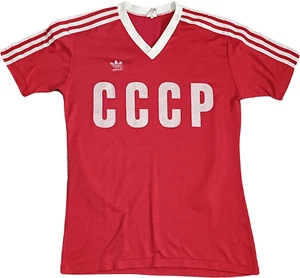 maglia calcio vintage URSS CCCP Soviet Union 1987 Adidas ventex retro #9 worn - Foto 1 di 10