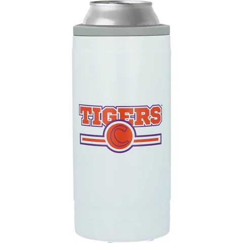 Clemson Tigers 12oz. Letterman Slim Can Cooler Cover