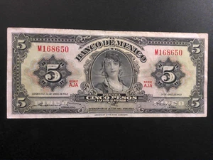 Mexico 5 Pesos 1963 Crisp - Picture 1 of 2