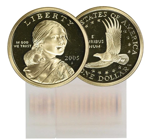 2005-S Proof Sacagawea Dollar 25-Coin Roll Cover