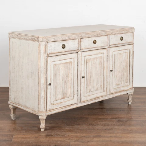 Swedish Gustavian Small White Sideboard or Console, circa 1840-60 Cover