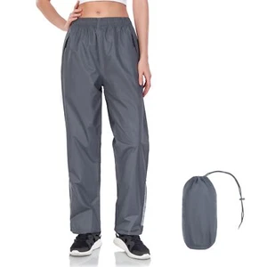 Women's Rain Pants Waterproof Lightweight Packable Rain Pants Women Windproof Hi - Picture 1 of 6