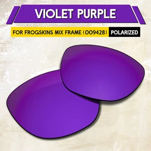 1.5MM POLARIZED Replacement Lenses for Oakley Frogskins Mix OO9428 Frame, Purple - Foto 1 di 3
