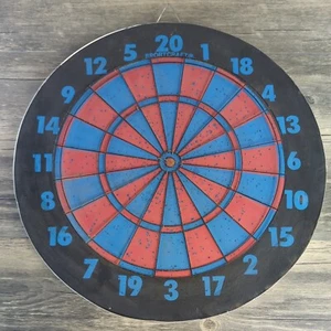 Vintage Sportscraft Dart Board & Baseball Game Retro Darts Red, Blue Corkboard - Picture 1 of 16