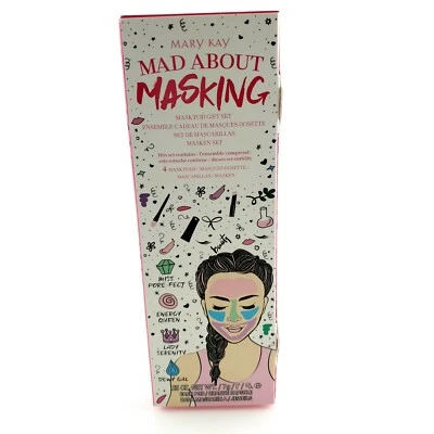 玫琳凯 Mad About Masking 4 面膜礼品套装清洁毛孔刷新美国卖家 — 第 1/4 张图片