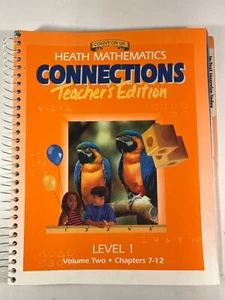Heath Mathematics Connections Teacher's Edition Level 1 vol. 2 1994 0669309265 - Picture 1 of 2