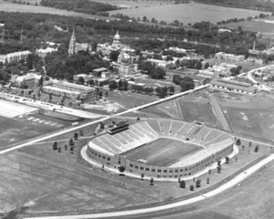 NOTRE DAME STADIUM Glossy 8x10 Photo Stadium Print Aerial Poster Campus - Picture 1 of 1