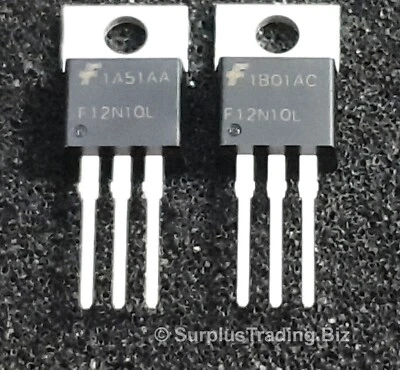 Fairchild RFP12N10L MOSFET N-Ch 100V 12A TO-220AB (Pk of 2)