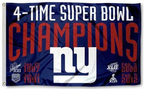 New York Giants Super Bowl Flag 3x5 Cover
