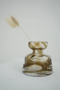 Spiegelau Glasvase Vase Kristallglas 60er 70er Mid Century Modern Kunstglas 60s - Bild 1 von 10