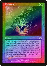 Kaboom! FOIL Onslaught HEAVILY PLD Red Rare MAGIC THE GATHERING CARD ABUGames