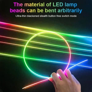 18 in 1 Auto RGB LED Dream Symphony Dynamic Ambientebeleuchtung Lichtleiste DHL - Picture 1 of 20