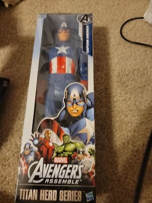Marvel Avengers Assemble Titan Hero Series - Captain America 12” Action Figure - Image 1 of 3