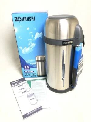 NOVA GARRAFA TÉRMICA ZOJIRUSHI aço inoxidável resistente 1,5L SF-CC15-XA  - Imagem 1 de 4