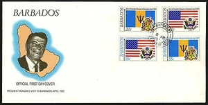Barbados 1982 Scott #581-584 small FDC - Picture 1 of 1