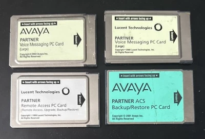 4 Lucent Technologies Partner PC Cards Messaging Remote Access Back Up/ Restore - Image 1 of 2