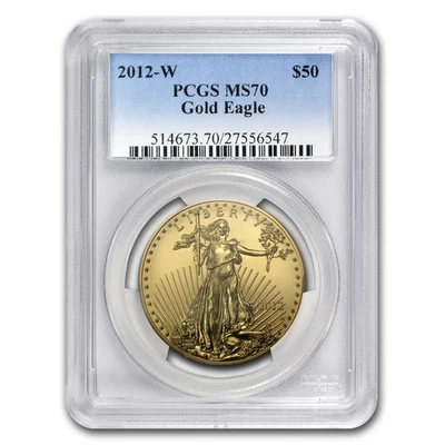 2012-W 1 oz Burnished Gold Eagle MS-70 PCGS - Image 1 of 3