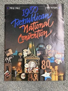 1980 REPUBLICAN NATIONAL CONVENTION OFFIZIELLES PROGRAMM Detroit Michigan 14.-17. Juli - Bild 1 von 4