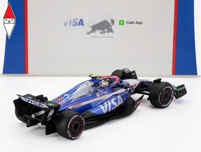 1/64 SPARK RACING BULLS F1 VCARB-01 TEAM VISA CASH APP N 22 SEASON 2024 - Immagine 1 di 2