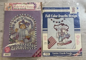 Plaid Vintage 1990’s Lot Of 2 Iron On Transfers For T Shirts  57733. 57921 - Picture 1 of 5