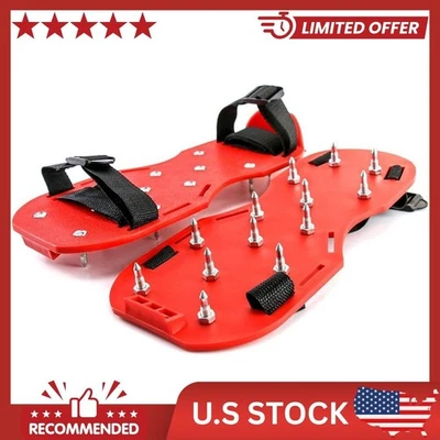 2 пары обуви с шипами для установки эпоксидного напольного покрытия с 2 короткими шипами - Изображение 1 из 4