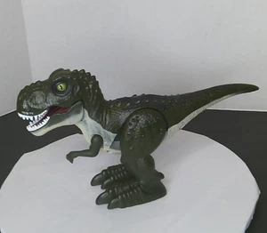 Robo Alive Dinosauro Attaccante T Rex Zuru Robot Giocattolo a Batteria Video Verde - Foto 1 di 14
