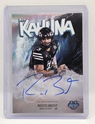 2025 Bowman University Chrome Rocco Becht Big Kahuna Auto SSP ISU Cyclones 🔥 - Image 1 of 2