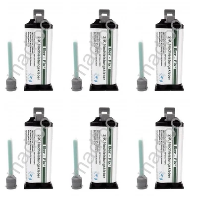  400,00 euros por 1 kg 6 x Ber-Fix 2K adhesivo de alto rendimiento - Contenido: 50 g - Abierto  - Imagen 1 de 2