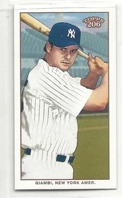Mini Piedmont 2002 Topps 206 negro Jason Giambi blanco Jsy 204C Foto 1 de 2