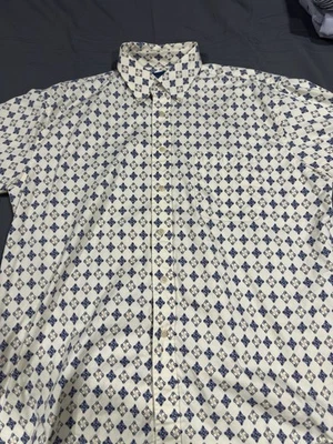 Towncraft Men's Wrinkle-Free Short-Sleeve Button-Down Shirt Large - Image 1 of 2