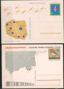 Poland , 3 unused Postal Stationery,Birds - Picture 1 of 2