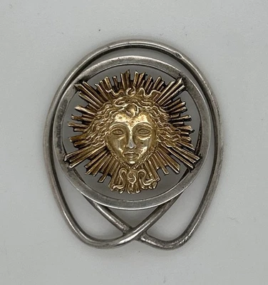 Hermes The Sun King Stainless Steel Money Clip - Image 1 of 4