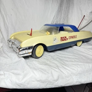 Dick Tracy CopMobile Toy Car 1963 Vintage Ideal Toys Police Car Missing Parts - Picture 1 of 10