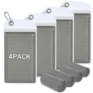 4 Pack 40"x12" Cooling Towels, Soft Breathable Ice Towel for Neck and Face, M... - Picture 1 of 9