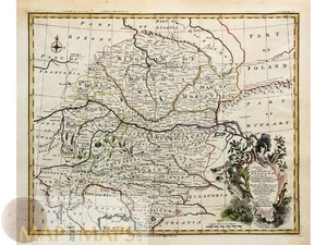 South East Part of Germany – Antique Map Archbishopric of Salzburg, Bowen, 1743 - Picture 1 of 2